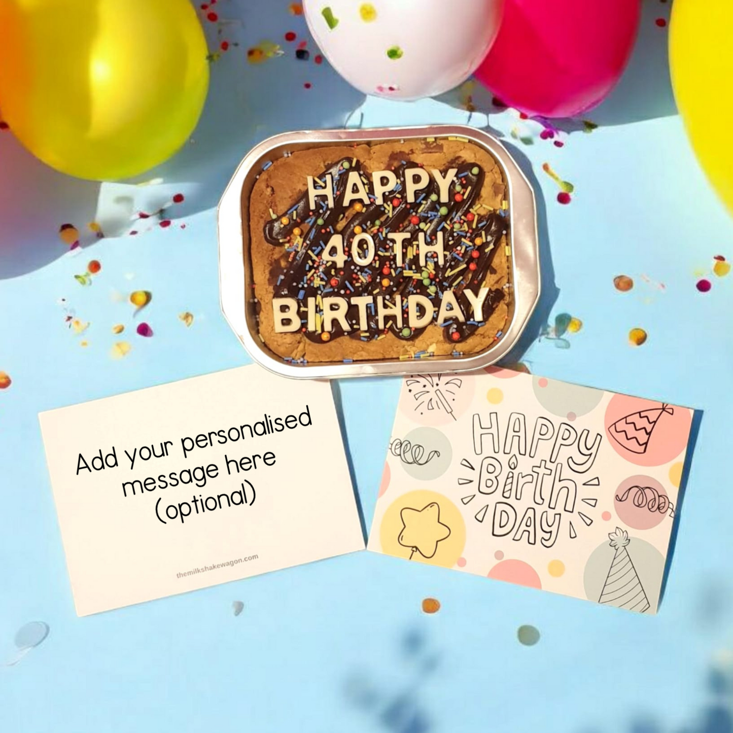 Happy Birthday Tray + Card